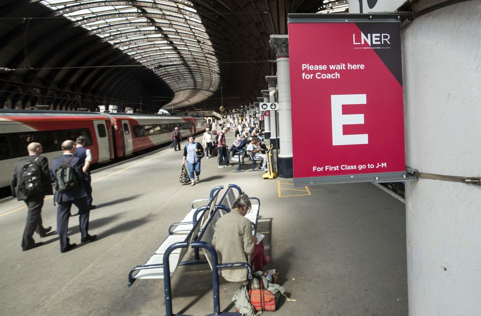 York railway station (Danny Lawson/PA)