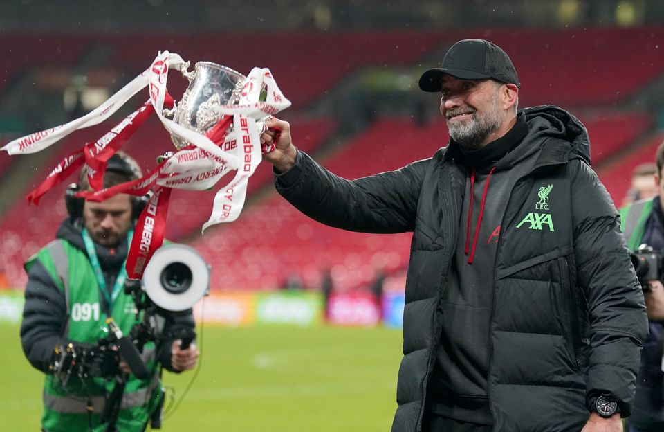 Jurgen Klopp won the Carabao Cup as Liverpool manager in 2024 (Adam Davy/PA)