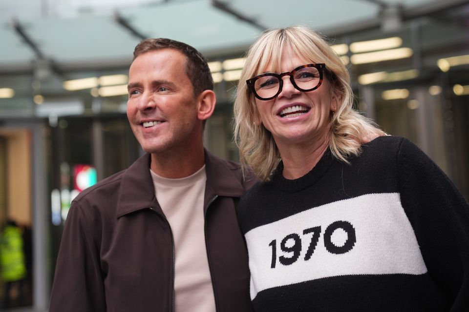 BBC Radio 2 presenters Zoe Ball and Scott Mills (James Manning/PA)