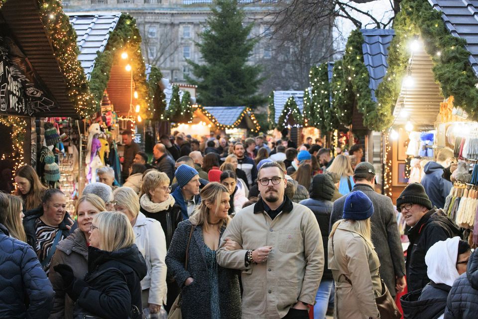 Visitors flock to the opening of Belfast Christmas Market on Saturday. Pic by Liam McBurney/RAZORPIX