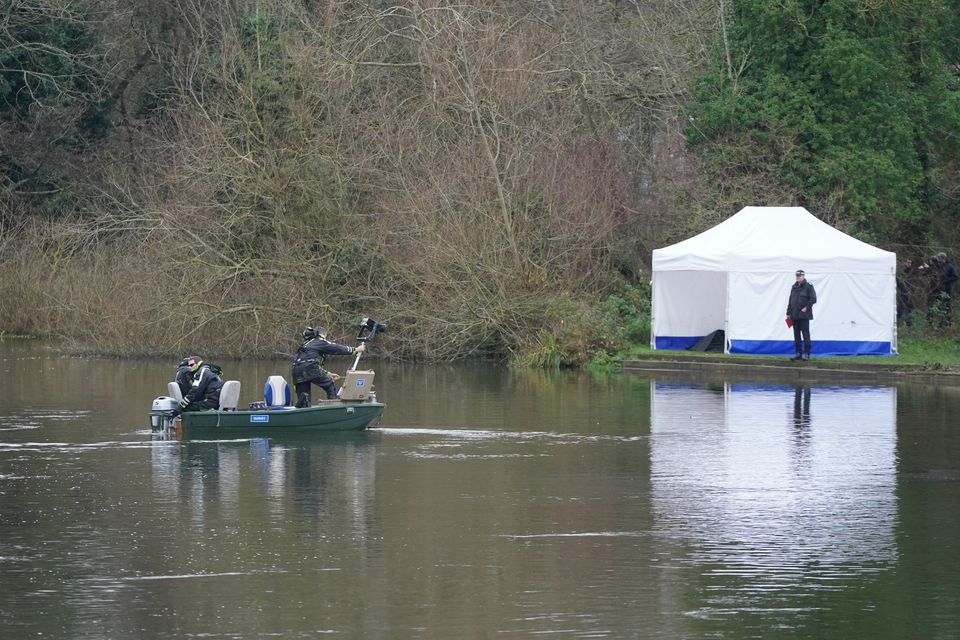 Specialist divers searched the River Wensum before Ms Lord’s body was found. (Joe Giddens/ PA)