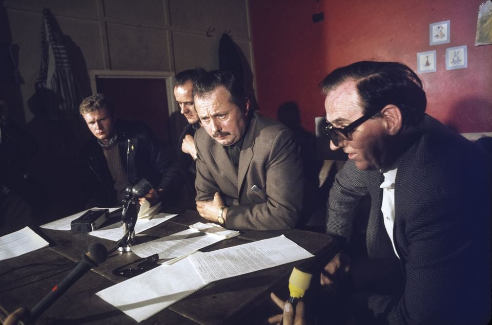 McGuinness at an IRA press conference in 1972