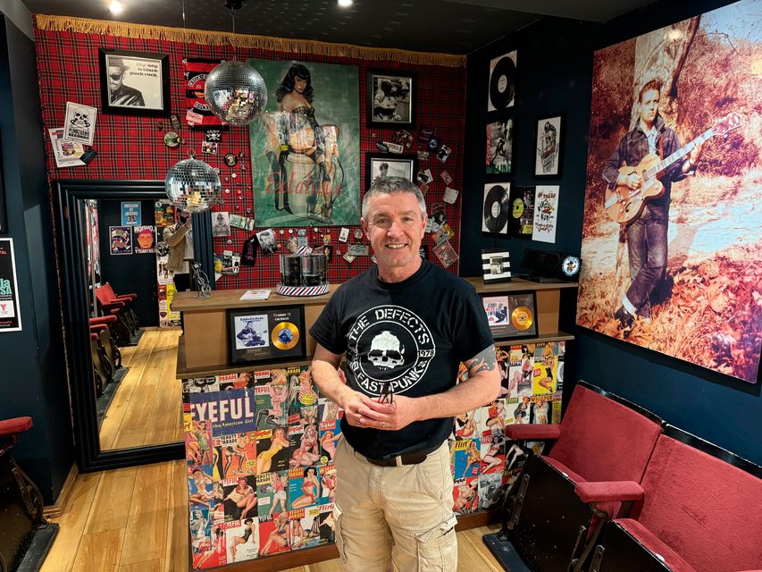 Paul McGill, owner of Metro Barbers in Great Northern Mall, Great Victoria Street