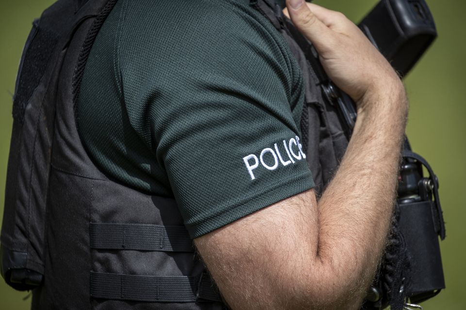 Police Service of Northern Ireland officers were involved in an operation on the Abercorn Rd in Derry. Picture: Aodhan Roberts/Belfast Telegraph