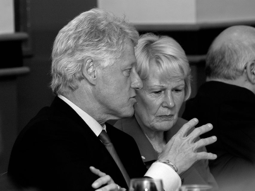 Bill Clinton with Pat Hume