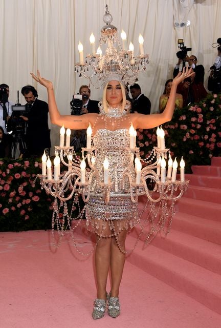 Katy Perry lights up the Met Gala dressed as a chandelier