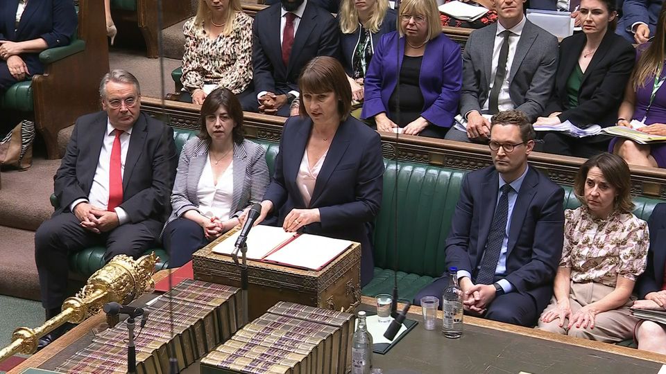 Chancellor Rachel Reeves making a statement in the House of Commons (House of Commons/UK Parliament/PA)