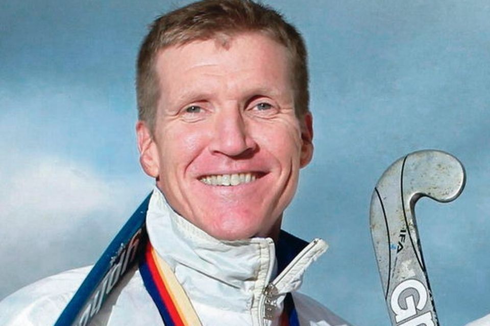Jimmy Kirkwood with his medals from the 1988 Olympic Games