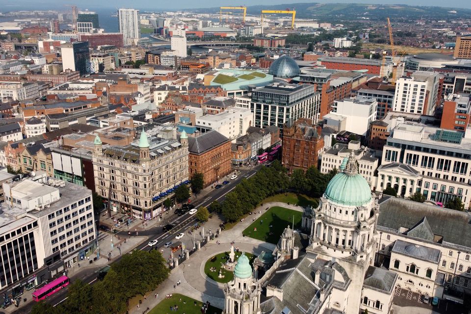 The view from Belfast's Grand Central Hotel, part of Hastings' portfolio of six hotels in Northern Ireland