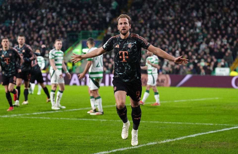 Harry Kane scored at Celtic Park (Andrew Milligan/PA)