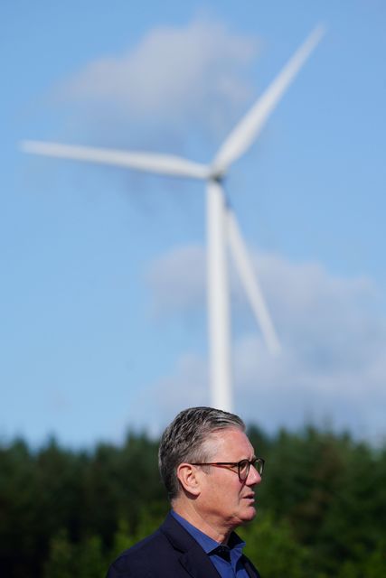 Sir Keir’s plans to decarbonise the grid by 20230 could prove controversial with some voters in rural areas (Ben Birchall/PA)