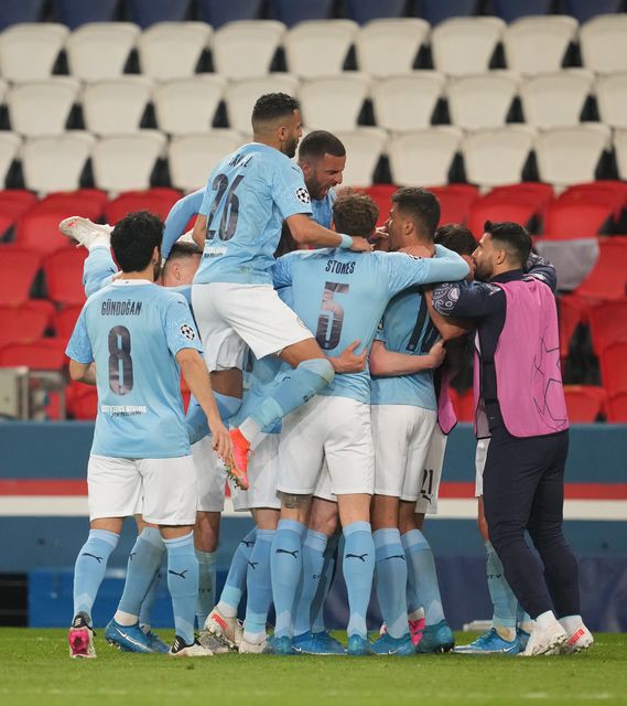 City claimed a memorable win at the Parc des Princes (Julien Poupert/PA)