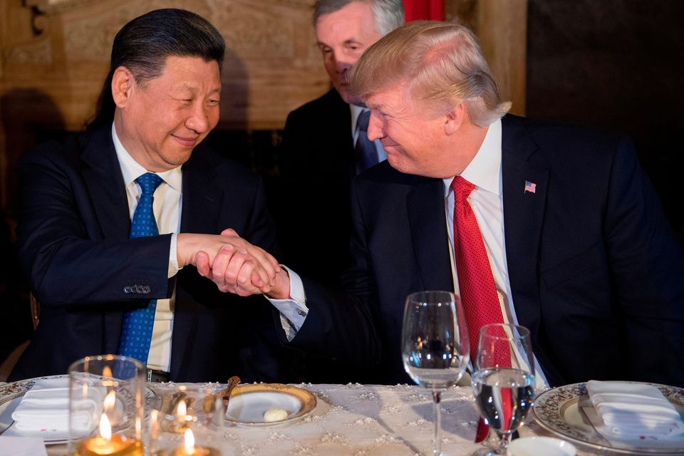 Donald Trump with Chinese President Xi Jinping (Alamy/PA)