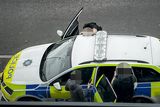 thumbnail: Police at the site in east Belfast